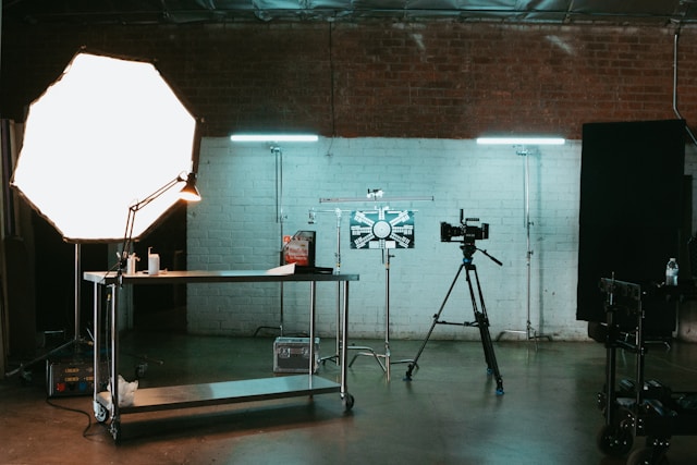 Filmación con cámara profesional